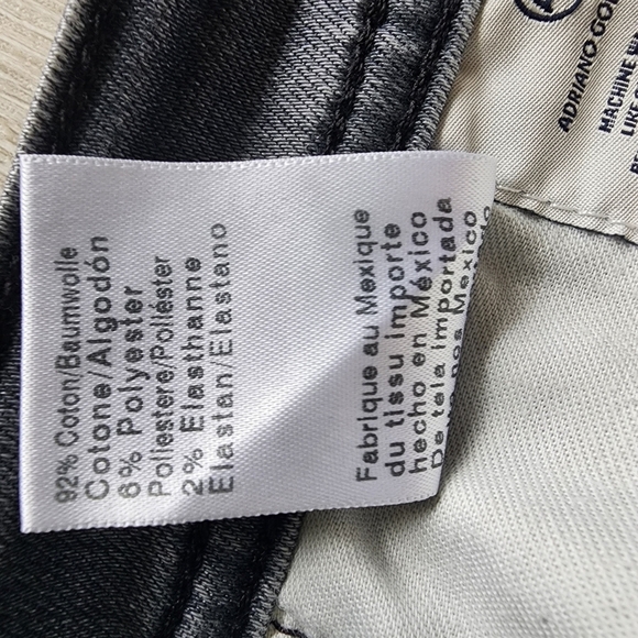 Ag Adriano Goldschmeid The Everett Slim Straight Gray Jeans - 36R - Picture 16 of 16